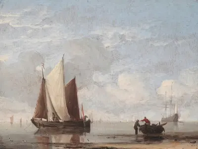 Спокойное море by Виллем ван де Вельде младший — digital art print download