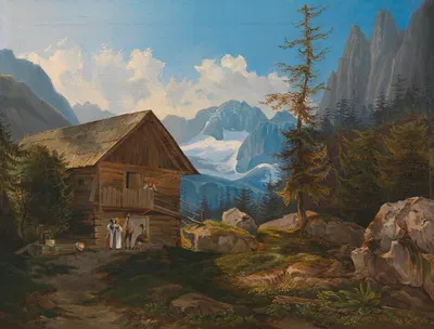 В Гозаутау (Верхняя Австрия) by Адалберт Штифтер, 1834 — digital art print download