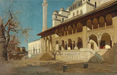 Yeni Cami Mosque, Constantinople by Alberto Pasini — digital art print download