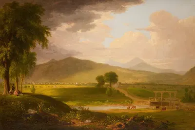 View of Rutland, Vermont by Asher Brown Durand, 1840 — digital art print download