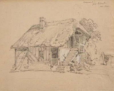 Maison près Trouville by Jacques-Raymond Brascassat — digital art print download