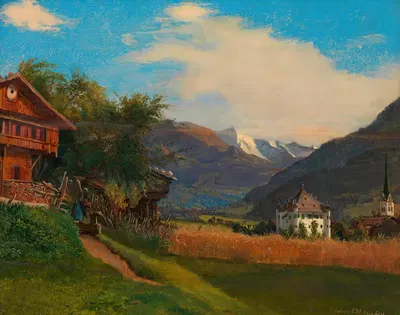 Тишина в Циллертале by Карл Гейлинг, 1831 — digital art print download
