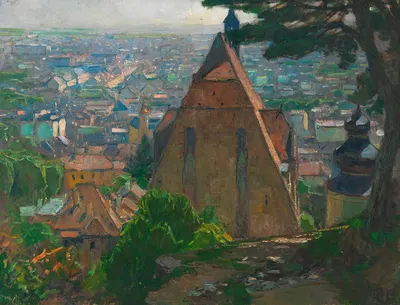 Blick auf Mödling by Carl Moll — digital art print download