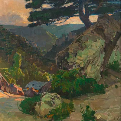 Blick in die Klausen bei Mödling by Carl Moll, 1942 — digital art print download