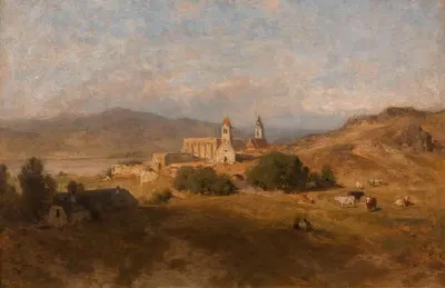 Дюрнштайн by Эдуард Пейтнер фон Лихтенфельс, 1893 — digital art print download
