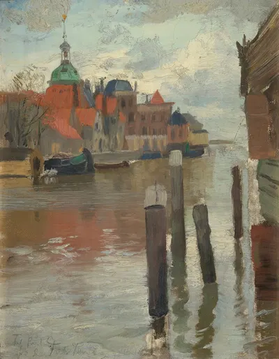 Dortrecht by Frits Thaulow, 1886 — digital art print download