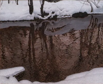 Бегущая вода by Густаф Фьестад, 1906 — digital art print download