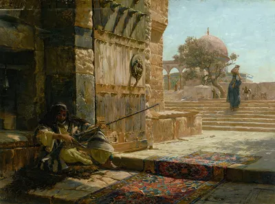 Страж у входа на Храмовую гору, Иерусалим by Густав Бауренфейн, 1883 — digital art print download