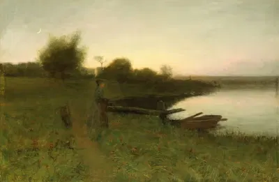 В сумерках by Генри Голден Дерт, 1889 — digital art print download
