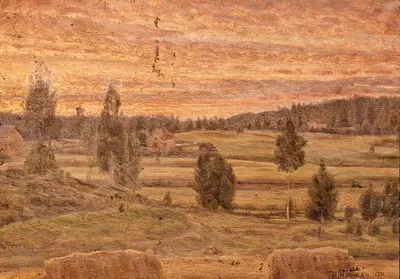 Evening Landscape by Herman Norrman, 1897 — digital art print download