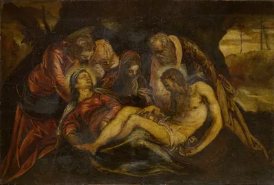 Lamentation over the Dead Christ by Jacopo Tintoretto — digital art print download