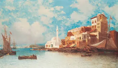 Восточная гавань by Жан-Батист-Анри Дюран-Браже, 1871 — digital art print download