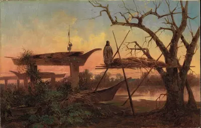 Chinook Burial Grounds by John Mix Stanley — digital art print download
