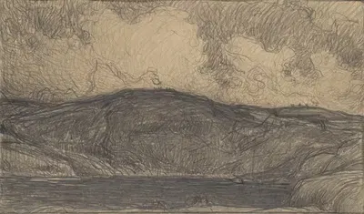 Эскиз к кострам на Ивана Купалу в штормовую погоду by Карл Норстрём, 1900 — digital art print download