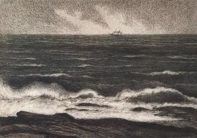 Северное море by Карл Норстрём, 1903 — digital art print download