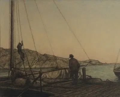 Набережная by Карл Норстрём, 1904 — digital art print download