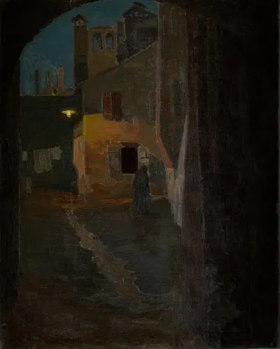 Мотив из Брюгге by Пелле Сведлунд, 1898 — digital art print download