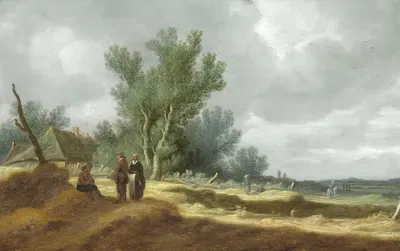 Дюнный пейзаж by Питер де Нейн, 1631 — digital art print download