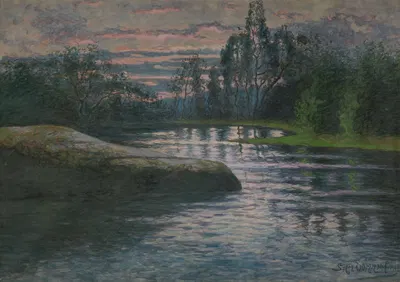 Landscape by Sam Ödmann, 1901 — digital art print download