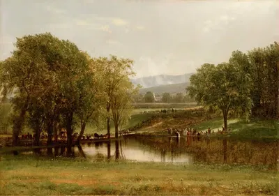 Крещение by Уортингтон Уитредж, 1868 — digital art print download