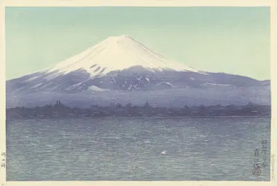 Озеро Кавагучи by Сёдзабуро Ватанабэ, 1937 — digital art print download