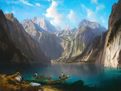 Кёнигсее by Виллибалд Векс — digital art print download