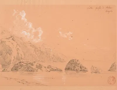 Vue de Vietri, dans le golfe de Salerne by Jacques-Raymond Brascassat — digital art print download