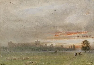 Замок Виндзор by Альберт Гудвин, 1913 — digital art print download