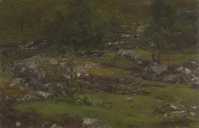 Изучение пейзажа by Андерс Аскевольд, 1862 — digital art print download