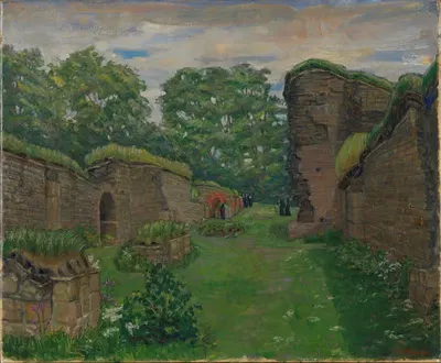 Cloister Ruins at Hovedøya by Anders Castus Svarstad, 1926 — digital art print download
