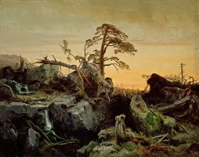 Пейзаж by Август Каппелен, 1852 — digital art print download