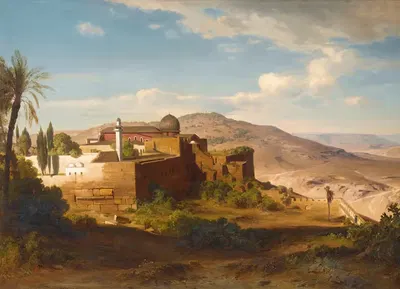 Аль-Акса, Иерусалим by Август Лёффлер, 1859 — digital art print download