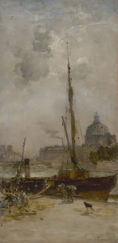 Порт Сен-Николя by Шарль Лапостолет, 1889 — digital art print download