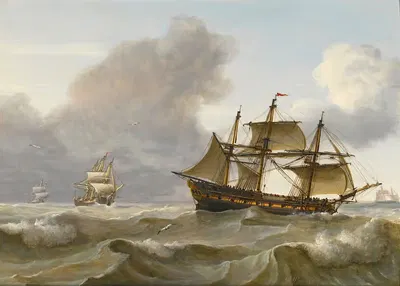 Судоходство в бурных водах by Чарльз Мартин Пауэлл — digital art print download