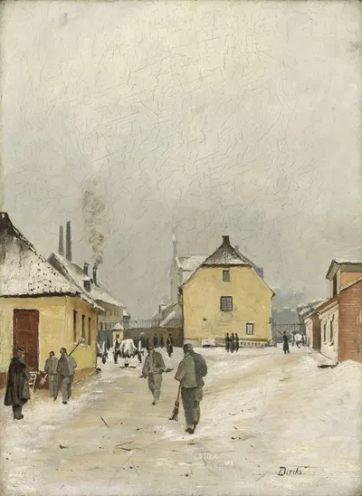 From the Jail at Akerhus by Edvard Diriks, 1879 — digital art print download