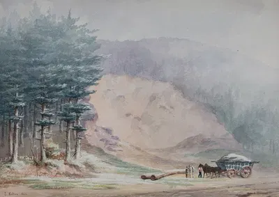 Гравийный карьер, Реднал by Илайджа Уолтон, 1852 — digital art print download