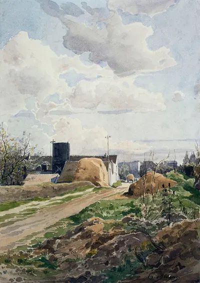 Улица Сакро by Эжен Буржуа, 1855-1901 — digital art print download
