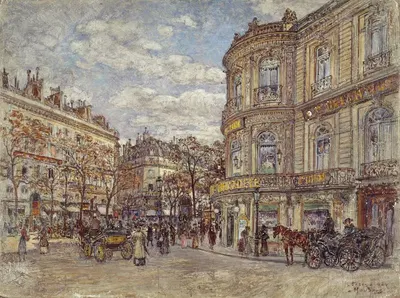 Павильон Ганновера, улица Луи-ле-Гран by Фредерик Убро, 1902 — digital art print download