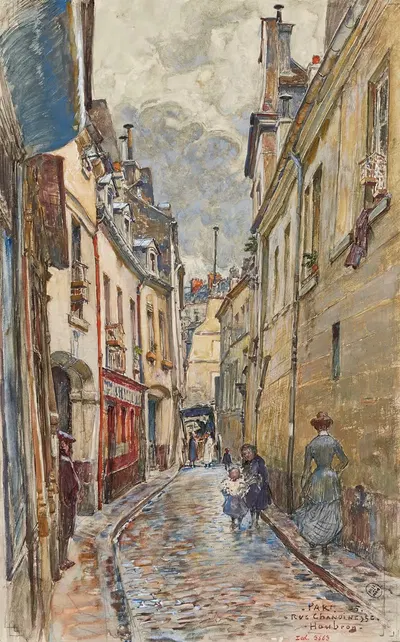 Улица Шанонесс, в 1905 году. 4-й округ by Фредерик Убро, 1905 — digital art print download