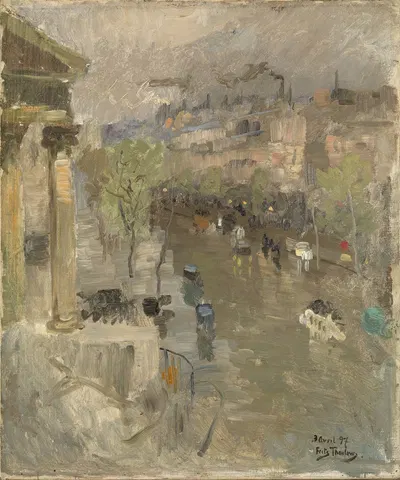 View from Paris near the Madeleine Church by Frits Thaulow, 1897 — digital art print download