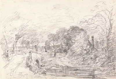A Bridge near Salisbury Court, Perhaps Milford Bridge by John Constable — digital art print download