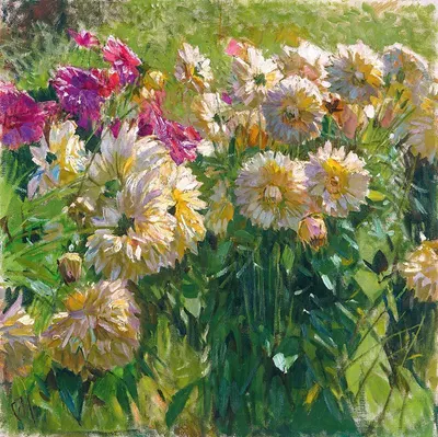 Dahlias by Carl Moll — digital art print download