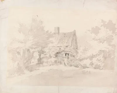 Cottage among Trees by John Constable — digital art print download