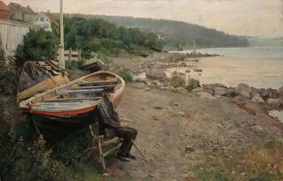 View from Åsgårdstrand by Hans Heyerdahl, 1887 — digital art print download