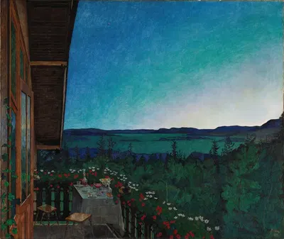Летняя ночь by Харальд Сольберг, 1899 — digital art print download