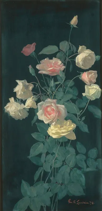 Roses by Джордж Кокран Ламбдин, 1878 — digital art print download
