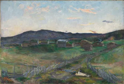 Autumn at Strålsjøen by Harriet Backer, 1894 — digital art print download