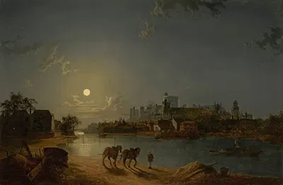 Windsor From The Thames by Henry Pether — digital art print download