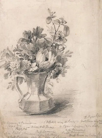 Flowers in a Pitcher by John Constable — digital art print download
