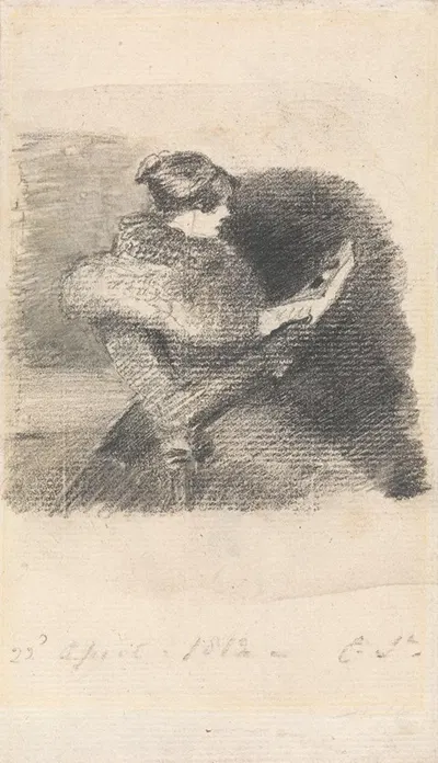 Mary Constable Reading by John Constable, 1812 — digital art print download